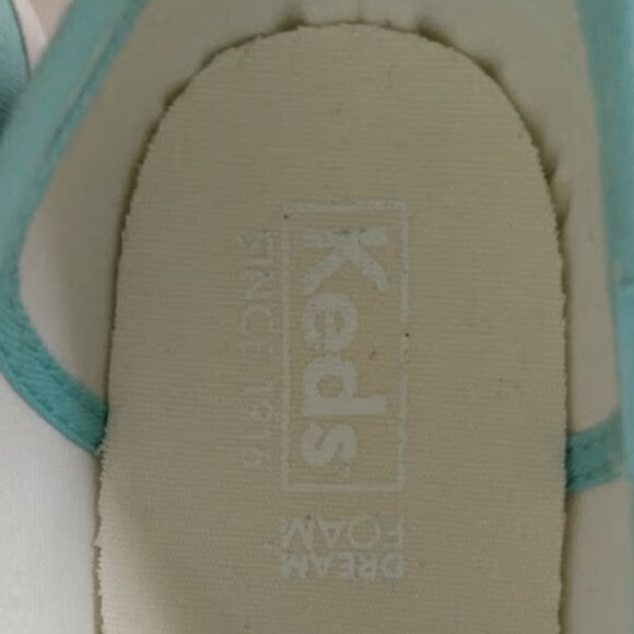KEDS Women's Champion Core Canvas Shoes Aqua Size 9 - Picture 11 of 12